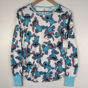Disney Stitch NWT Long Sleeve Shirt Women’s XS Tokyo Kawaii All Over Print